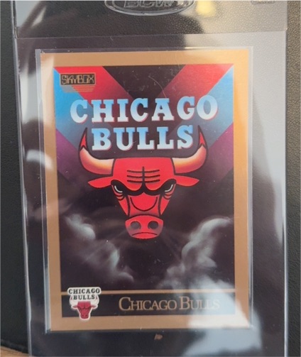 1990-91 SkyBox #331 Chicago Bulls Team Checklist — front