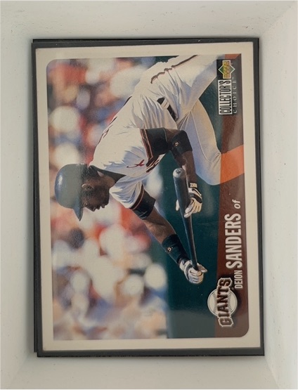 1996 Upper Deck Collector's Choice #306 Deion Sanders — front