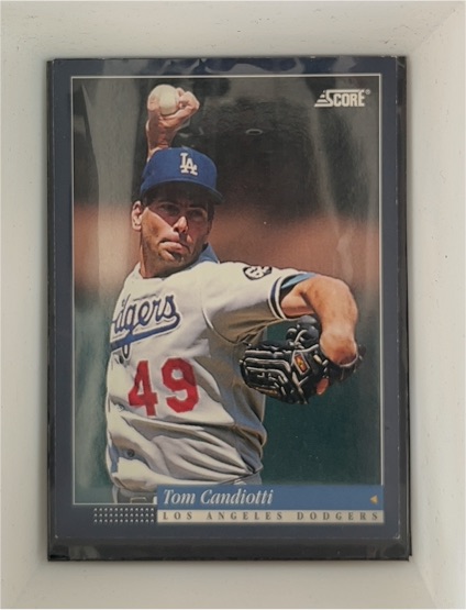 1994 Score #203 Tom Candiotti — front
