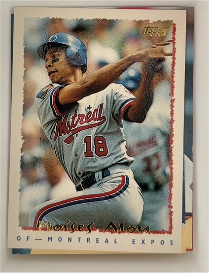 1995 Topps #584 Moises Alou — front
