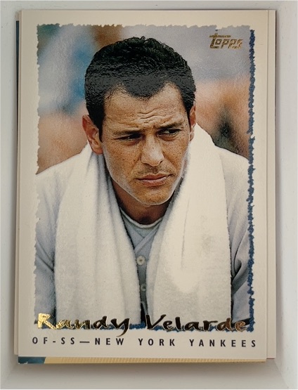 1995 Topps #566 Randy Velarde — front