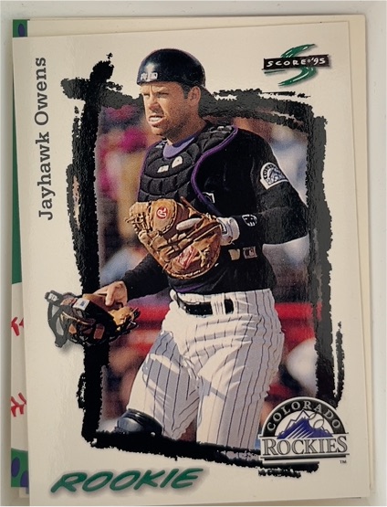 1995 Score #588 Jayhawk Owens — front