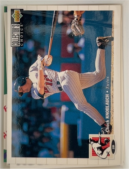1994 Upper Deck Collector's Choice #166 Chuck Knoblauch — front