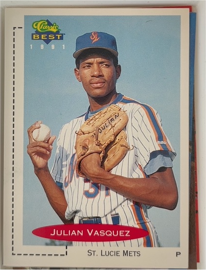 1991 Classic Best #359 Julian Vasquez — front