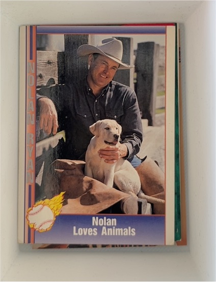 1991 Pacific #120 Nolan Ryan Nolan Loves Animals — front