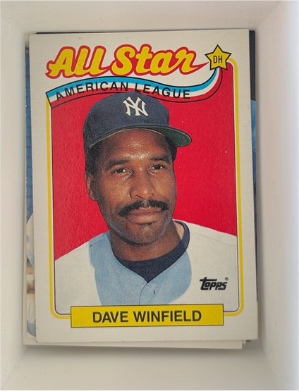 1989 Topps All-Star #407 Dave Winfield — front