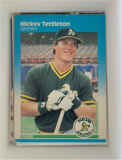 1987 Fleer #407 Mickey Tettleton — front