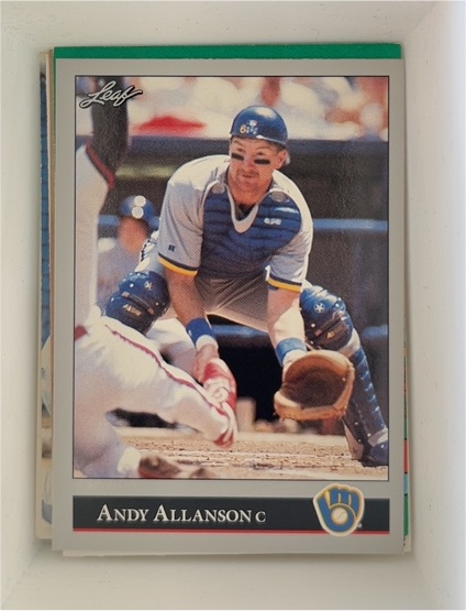 1992 Leaf #510 Andy Allanson — front