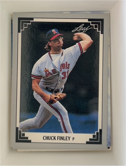 1991 Leaf #45 Chuck Finley — front