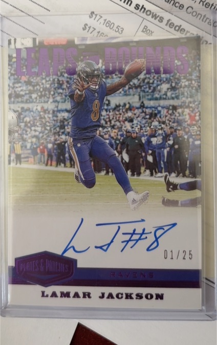 2023 Panini Plates & Patches #10 Lamar Jackson — front