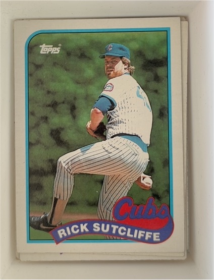 1989 Topps #520 Rick Sutcliffe — front