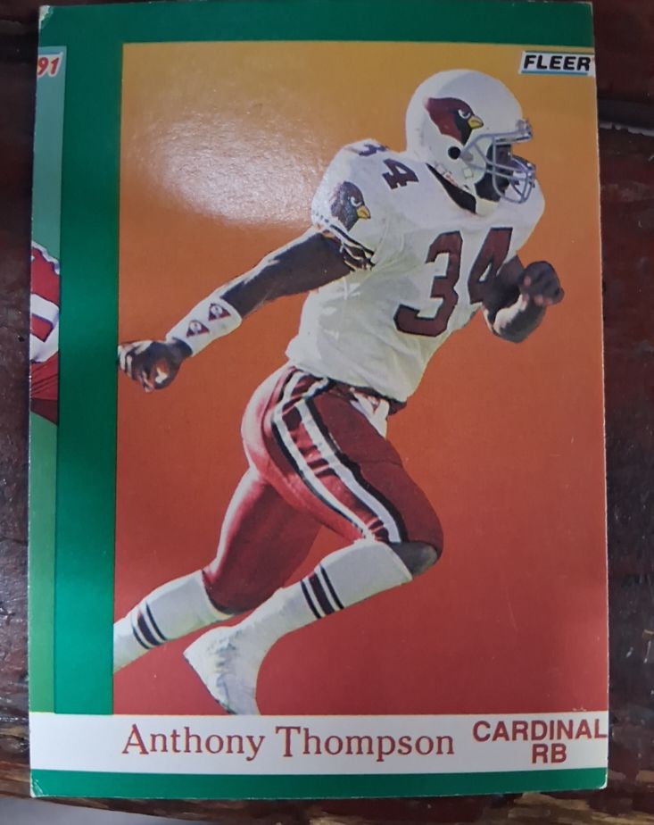 1991 Fleer #350 Anthony Thompson — front
