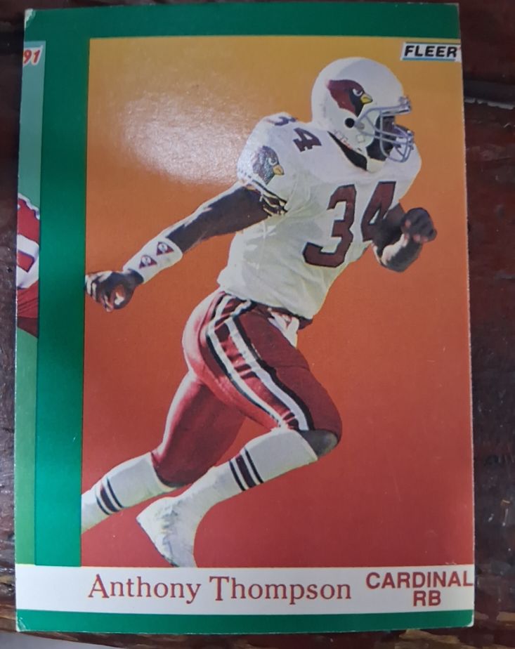 1991 Fleer #350 Anthony Thompson — front