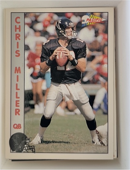 1992 Pacific #8 Chris Miller — front