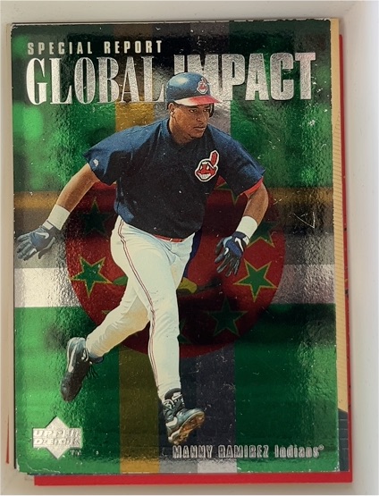 1996 Upper Deck Global Impact #188 Manny Ramirez — front