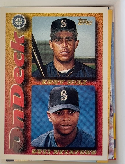 1995 Topps #642 Eddy Diaz / Desi Relaford — front