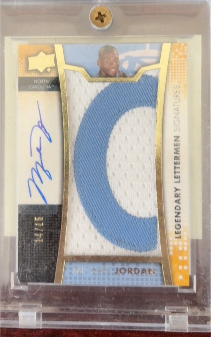 2014-15 Upper Deck Lettermen Legendary Autographs #LLJO Michael Jordan — front