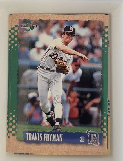 1995 Score #341 Travis Fryman — front
