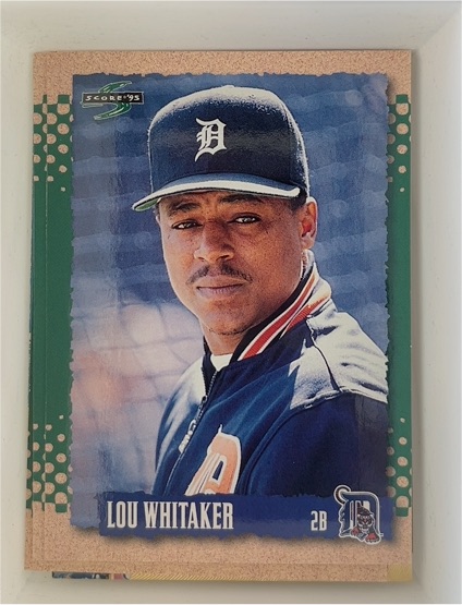 1995 Score #373 Lou Whitaker — front