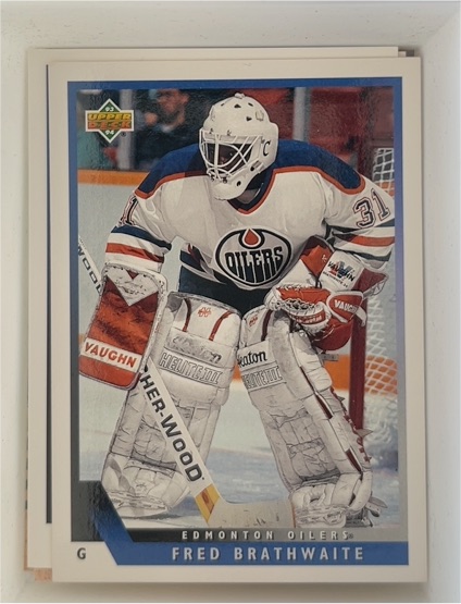 1993-94 Upper Deck #435 Fred Brathwaite — front