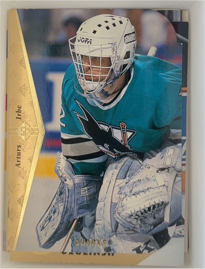 1994-95 SP #105 Arturs Irbe — front