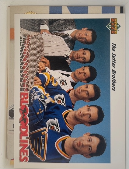 1991-92 Upper Deck #645 The Sutter Brothers — front