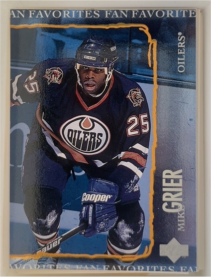 1997 Upper Deck #207 Mike Grier — front