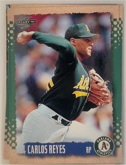 1995 Score #489 Carlos Reyes — front