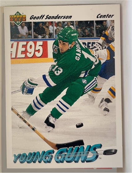 1991-92 Upper Deck #588 Geoff Sanderson — front