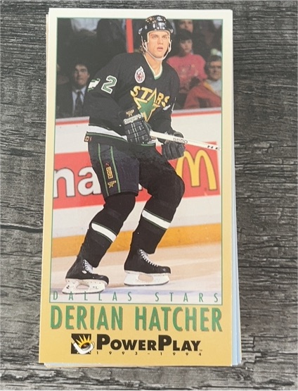 1993-94 Fleer Power Play #61 Derian Hatcher — front