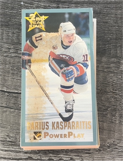 1993-94 Fleer Power Play 2nd Year Stars #3 Darius Kasparaitis — front