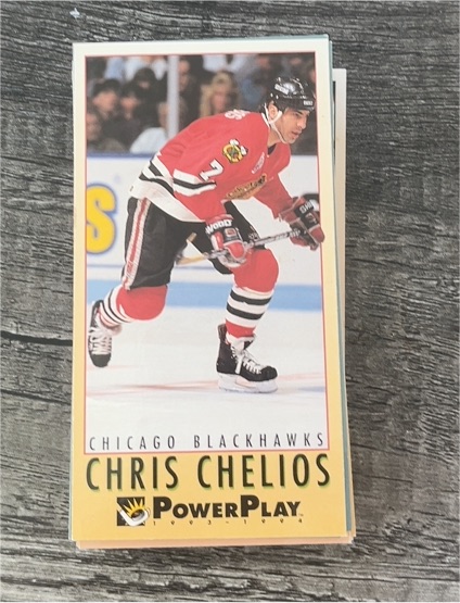 1993-94 Fleer Power Play Tall Boys #47 Chris Chelios — front