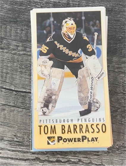 1993-94 Fleer PowerPlay #187 Tom Barrasso — front