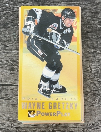 1993-94 Fleer Power Play Point Leaders #3 Wayne Gretzky — front