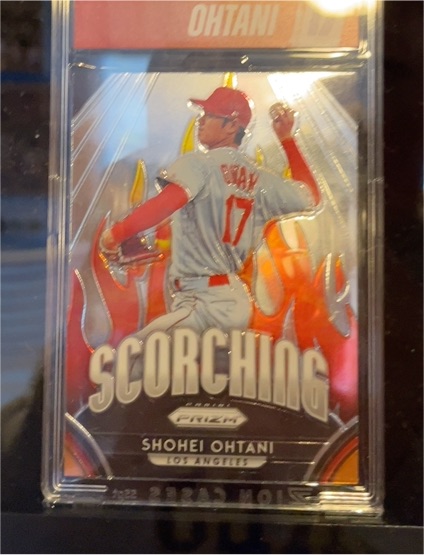 2019 Panini Prizm Scorching #S14 Shohei Ohtani — front