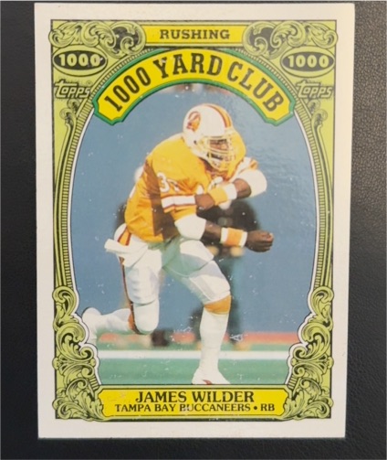 1986 Topps #7 James Wilder 1000 Yard Club — front