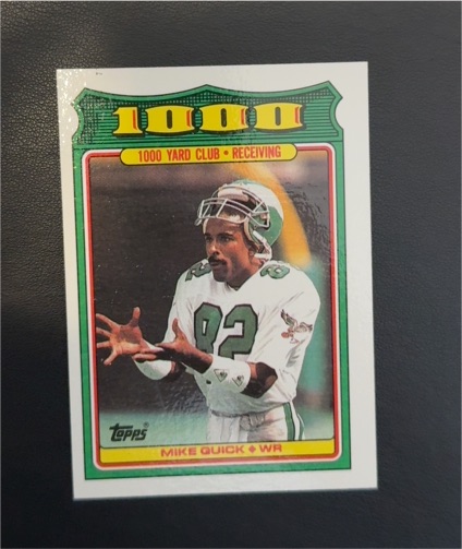 1988 Topps 1000 Yard Club #22 Mike Quick — front