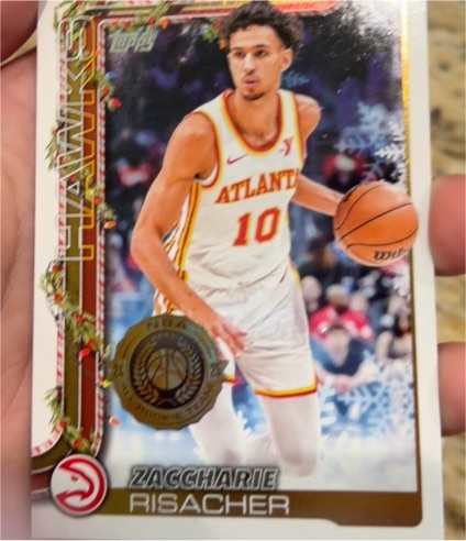 2025-26 Topps Holiday #H49 Zaccharie Risacher — front