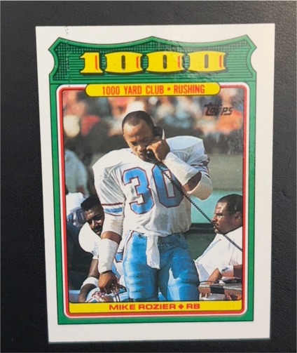 1988 Topps #10 Mike Rozier 1000 Yard Club — front
