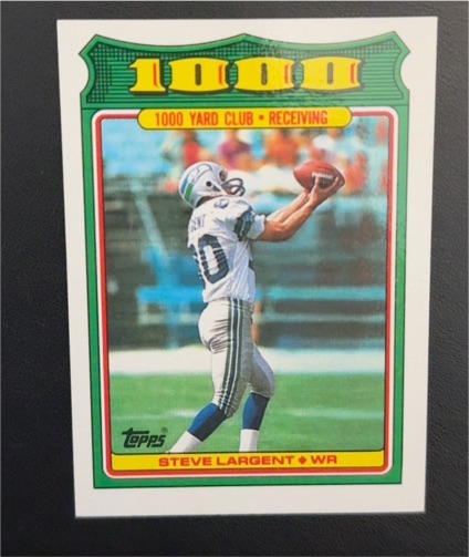 1988 Topps #14 Steve Largent 1000 Yard Club — front