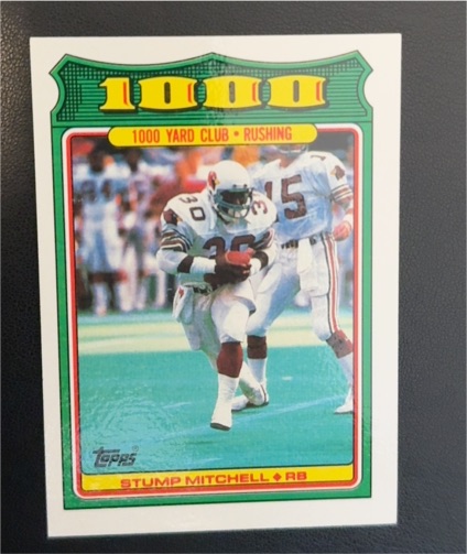 1988 Topps #23 Stump Mitchell 1000 Yard Club — front
