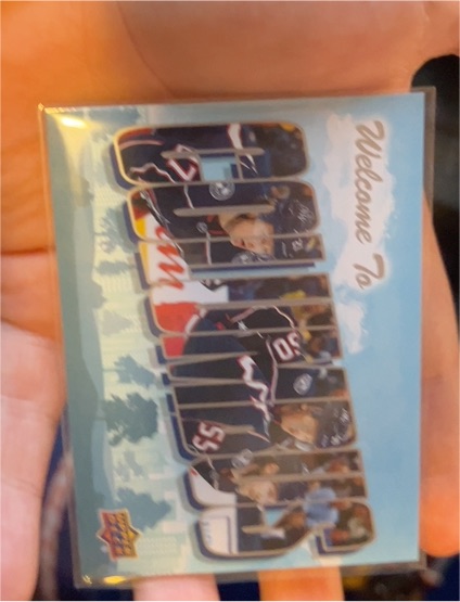 2022-23 Upper Deck Series 2 #WT-9 Welcome to Columbus Blue Jackets — front