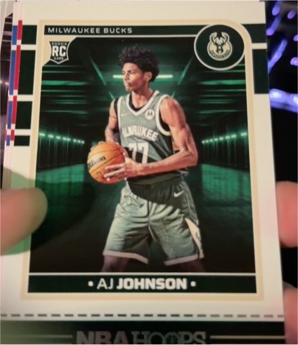 2024-25 Panini NBA Hoops #253 AJ Johnson — front