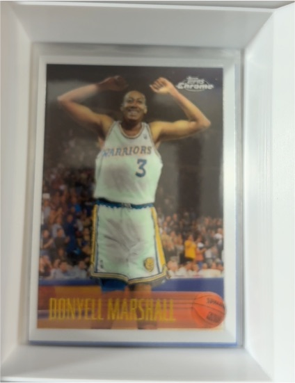 1996-97 Topps Chrome #117 Donyell Marshall — front