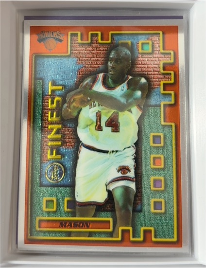 1995-96 Topps Finest Mystery #M34 Anthony Mason — front