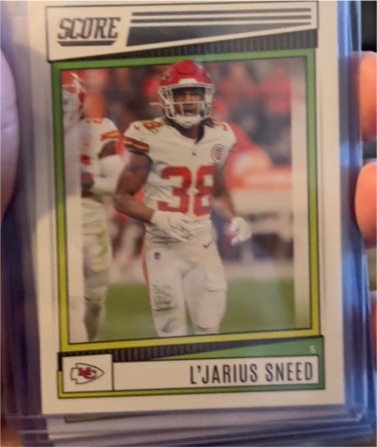 2022 Panini Score #120 L'Jarius Sneed — front