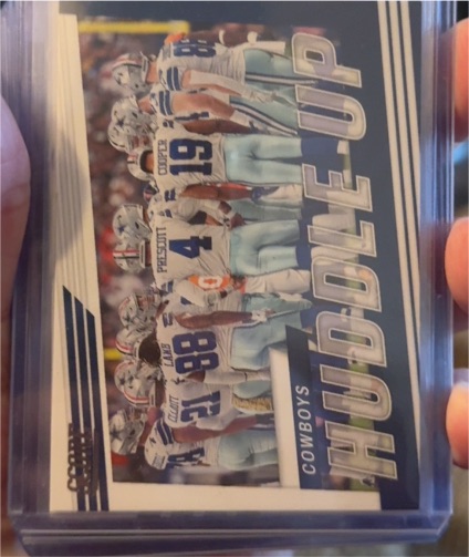 2022 Panini Score #HU-DAL Dallas Cowboys Huddle Up — front