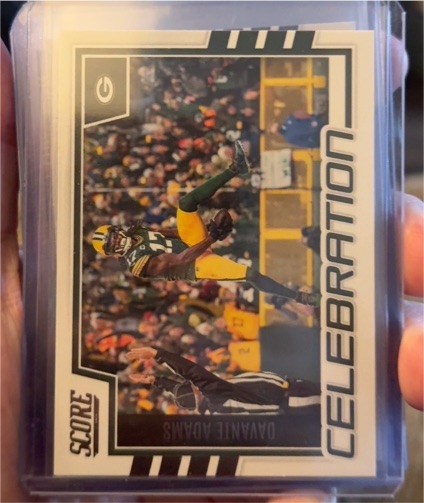 2022 Panini Score #C-DA Davante Adams Celebration — front