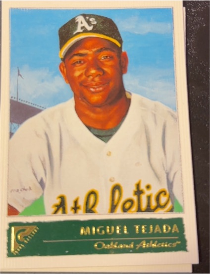 2001 Topps Gallery #91 Miguel Tejada — front