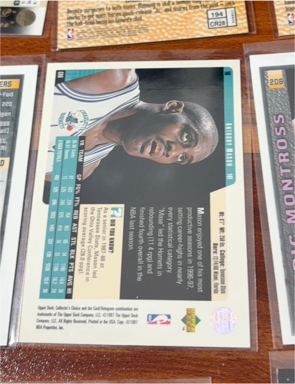 1996 Upper Deck Collector's Choice #194 Antony Mason — front